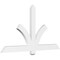 Ekena Millwork Redmond Architectural Grade PVC Gable Bracket, 60"W x 32 1/2"H x 2"D x 4"F, 13/12 Pitch GBP060X33X0204RED00 - alternate 1